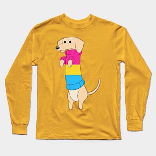 Dachshund Pride - Pan Flag Long Sleeve T-Shirt